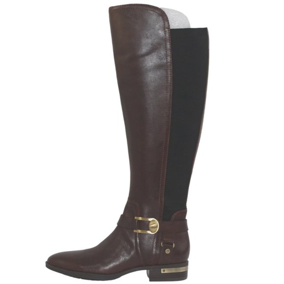 Vince Camuto Leather Medium Calf Tall Shaft Boots - Picture 5 of 11